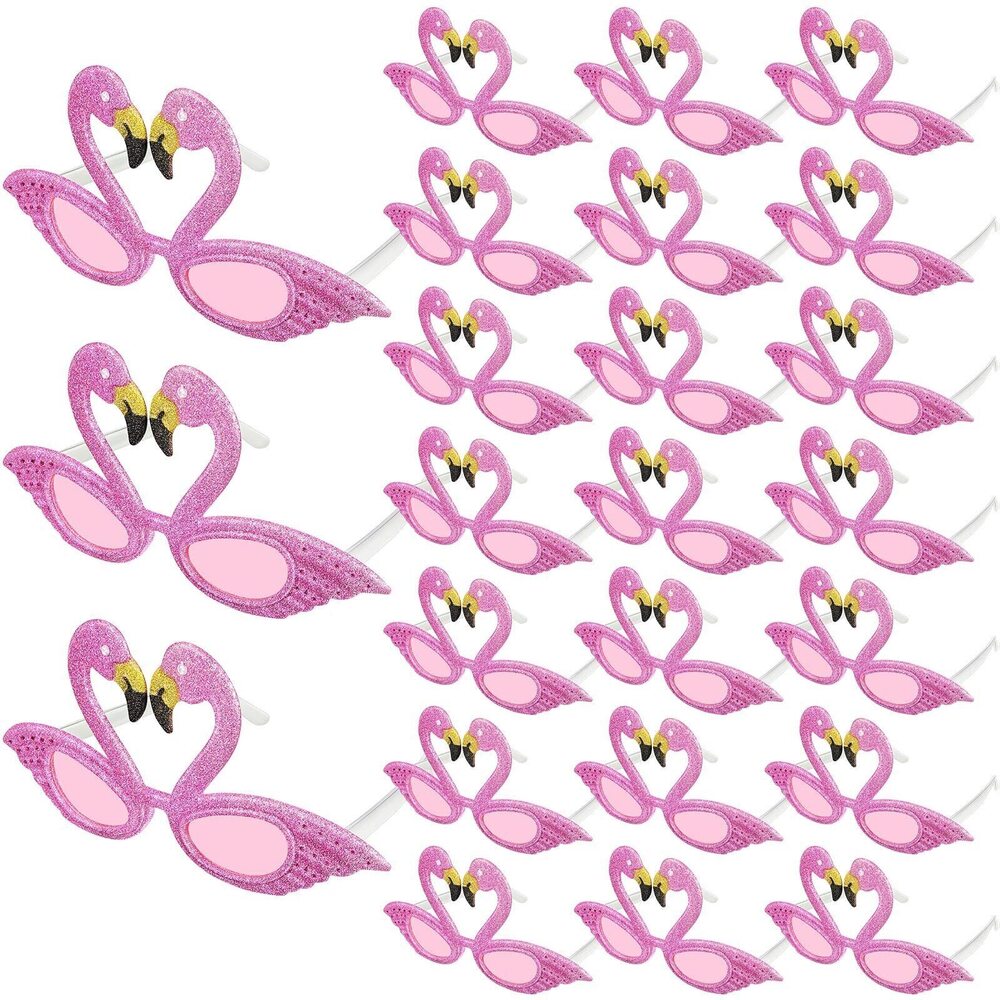 4824 24 Pieces Halloween Flamingo Costume Sunglasses Party Decorations